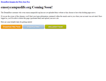 Tablet Screenshot of emorycampuslife.org